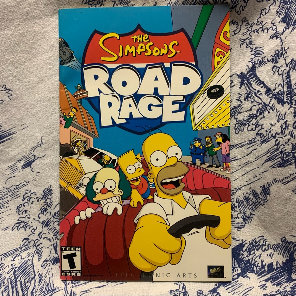 (PS2) Manual ONLY • The Simpsons Road Rage PlayStation 2